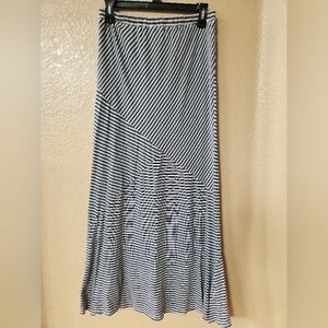 Lucky Brand Striped Maxi Skirt Size S